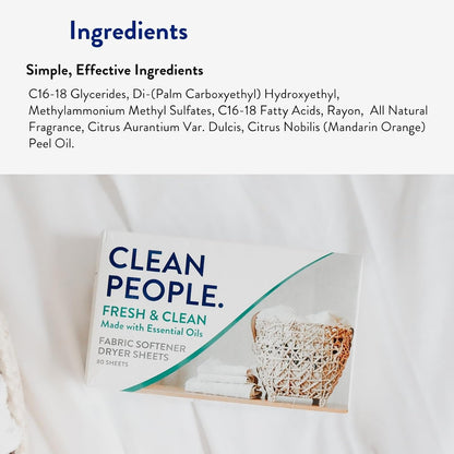 THE CLEAN PEOPLE 더 클린 피플 건조기 시트 - 프레시 - 120매
