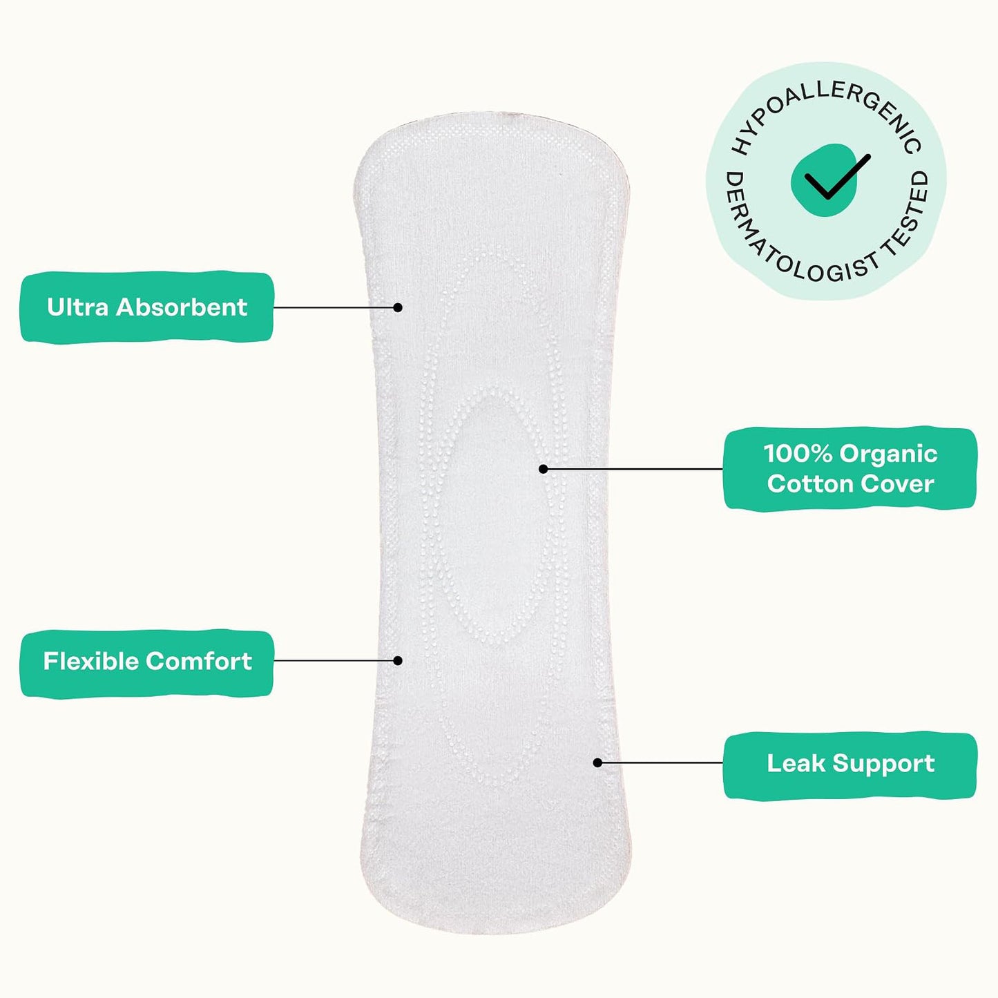 The Honey Pot Company Cooling Herbal Panty Liners - Long - 30 Count