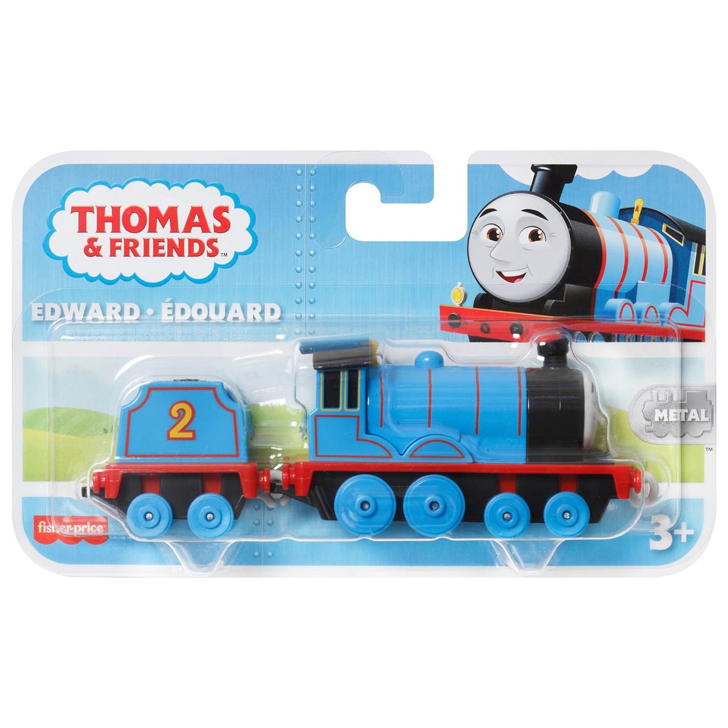 Thomas & Friends 토마스 앤 프렌즈 다이캐스트 에드워드 푸시-얼롱 엔진 + 텐더 (3세 이상)