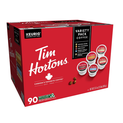 Tim Hortons 팀홀튼 버라이어티 팩 팟 (K-컵) - 90개입