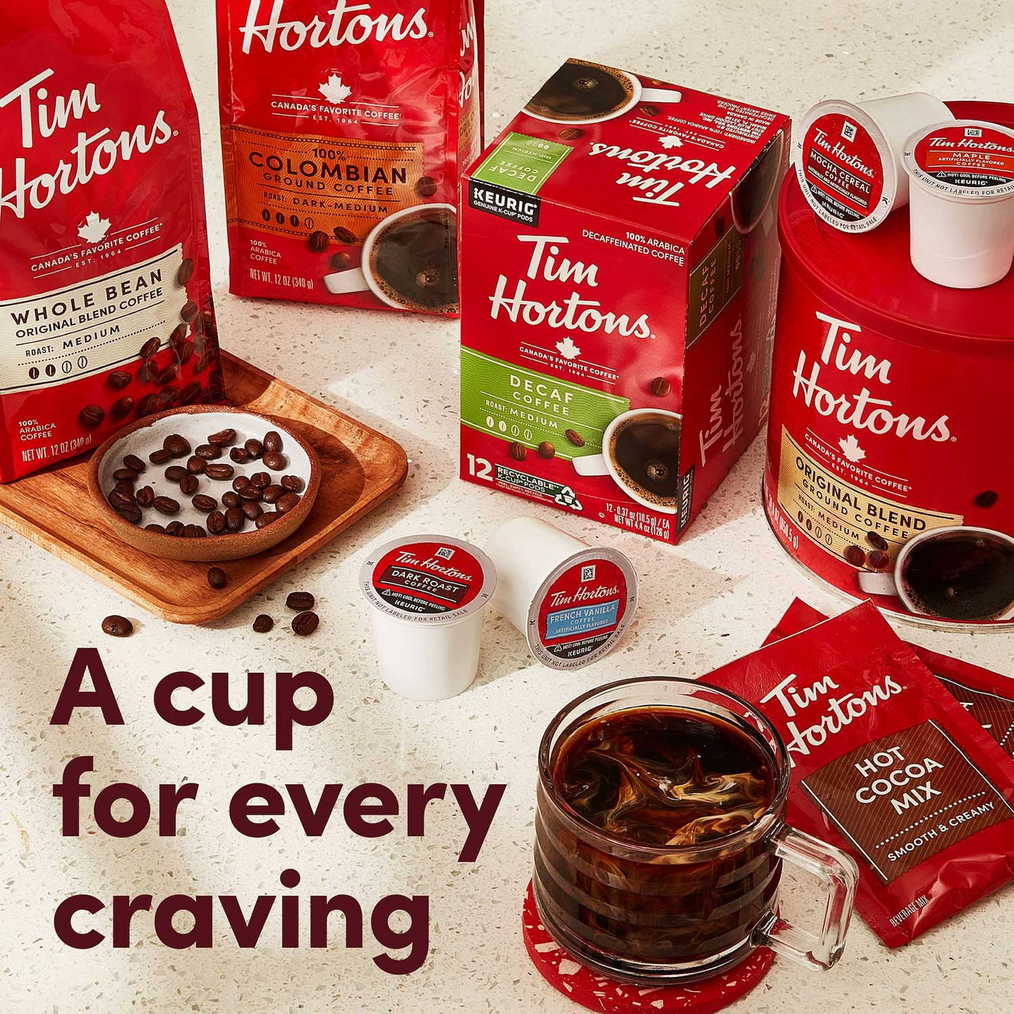 Tim Hortons 팀홀튼 버라이어티 팩 팟 (K-컵) - 90개입