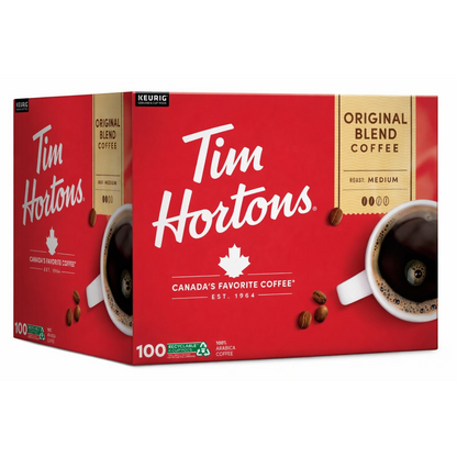 Tim Hortons 팀홀튼 오리지널 블렌드 미디엄 로스트 팟 (K-컵) - 100개입