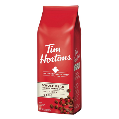 Tim Hortons 팀홀튼 오리지널 블렌드 미디엄 로스트 홀빈 원두 - 32 oz (907g)