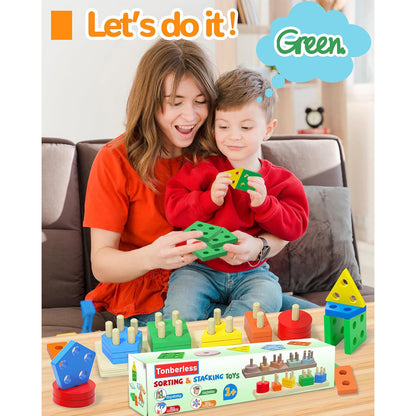 Tonberless Montessori Toddler Toy Set — Sensory Activity for Ages 1-3