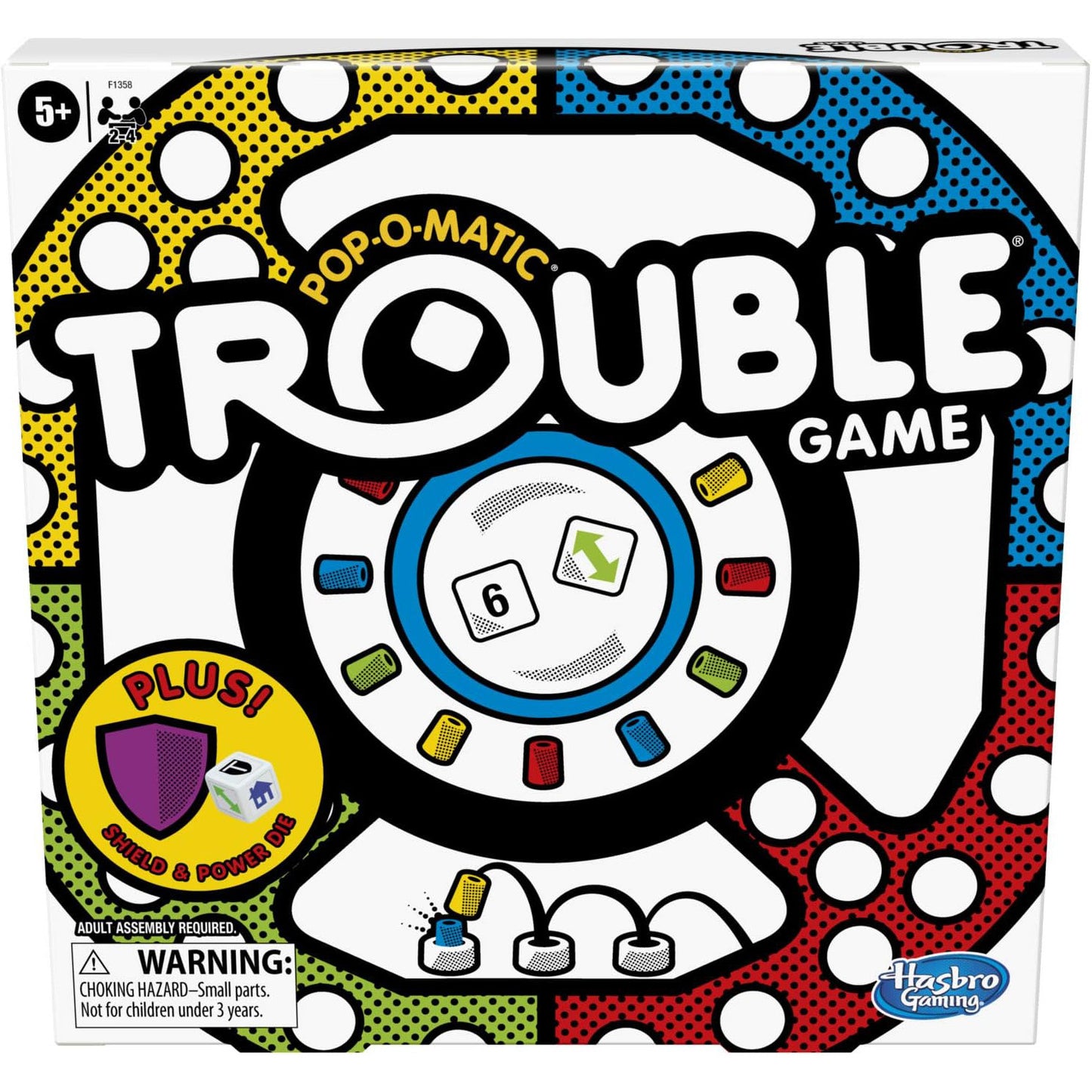 Hasbro Gaming Trouble Pop-O-Matic Board Game