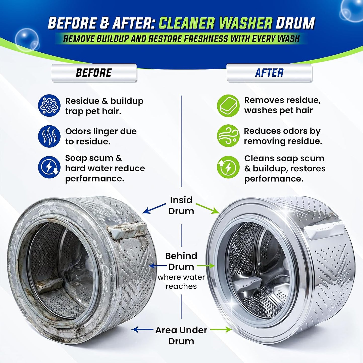 True Fresh Washing Machine Cleaner Tablets - 25 Tablets