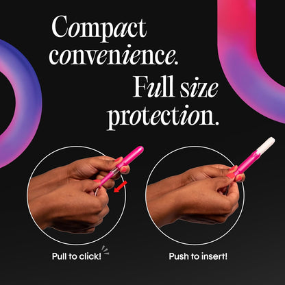U by Kotex 코텍스 클릭 컴팩트 탐폰 - 레귤러 - 무향 - 45개입