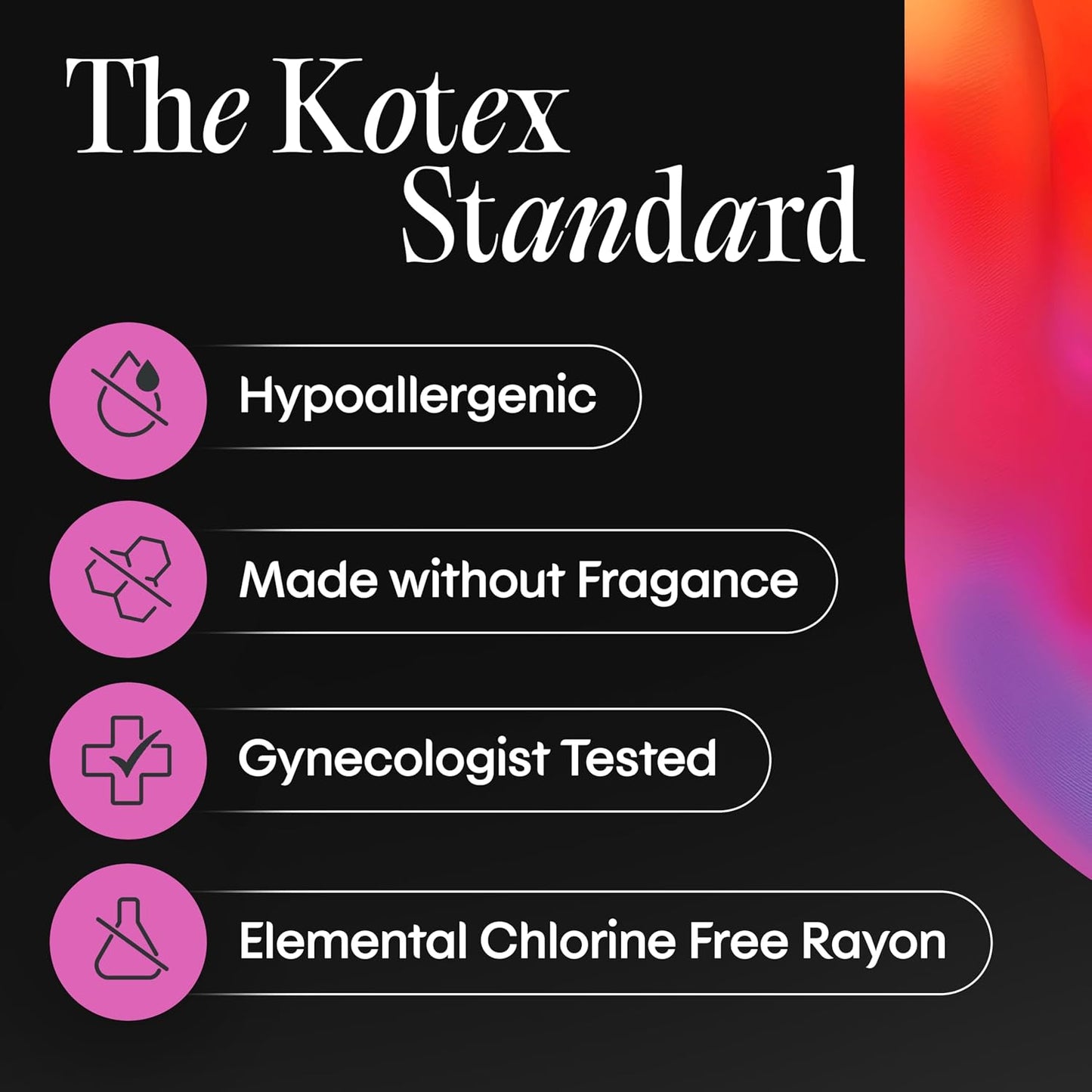 U by Kotex 코텍스 클릭 컴팩트 탐폰 - 레귤러 - 무향 - 45개입