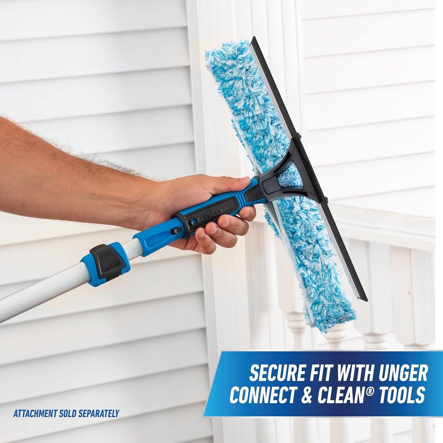 UNGER 웅거 커넥트&클린 알루미늄 텔레스코픽 연장봉 - 91-183cm (3-6피트)