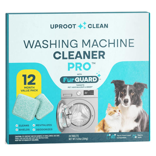Uproot Clean Washing Machine Cleaning Tablets for Pet Owners - 24 Tablets