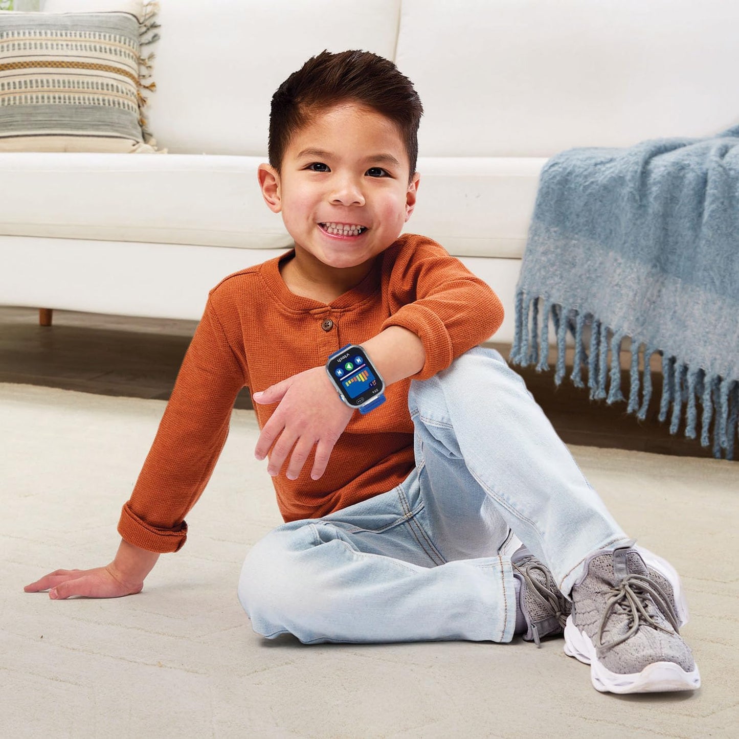 VTech 브이텍 키디줌 스마트워치 DX4 카메라·게임·활동 추적 어린이 스마트워치 (4-12세)