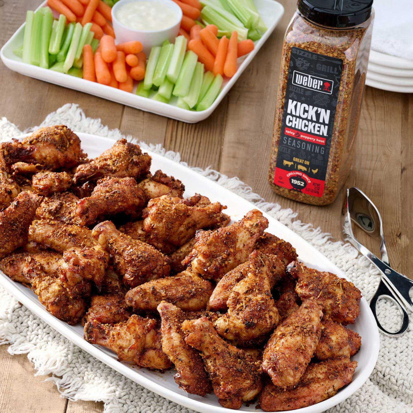 Weber 웨버 킥앤 치킨 시즈닝 - 22 oz
