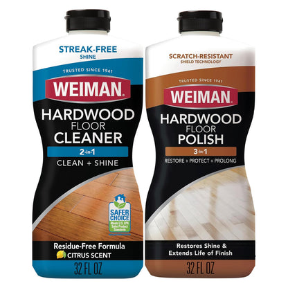 Weiman 웨이먼 원목 바닥 클리너+폴리시 콤보 - 946mL (32 fl oz) × 2개
