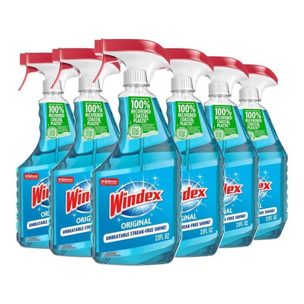 Windex 윈덱스 유리 세정제 스프레이 - 오리지널 - 680mL (23 fl oz) × 6개
