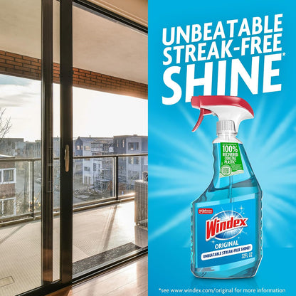 Windex 윈덱스 유리 세정제 스프레이 - 오리지널 - 680mL (23 fl oz) × 6개