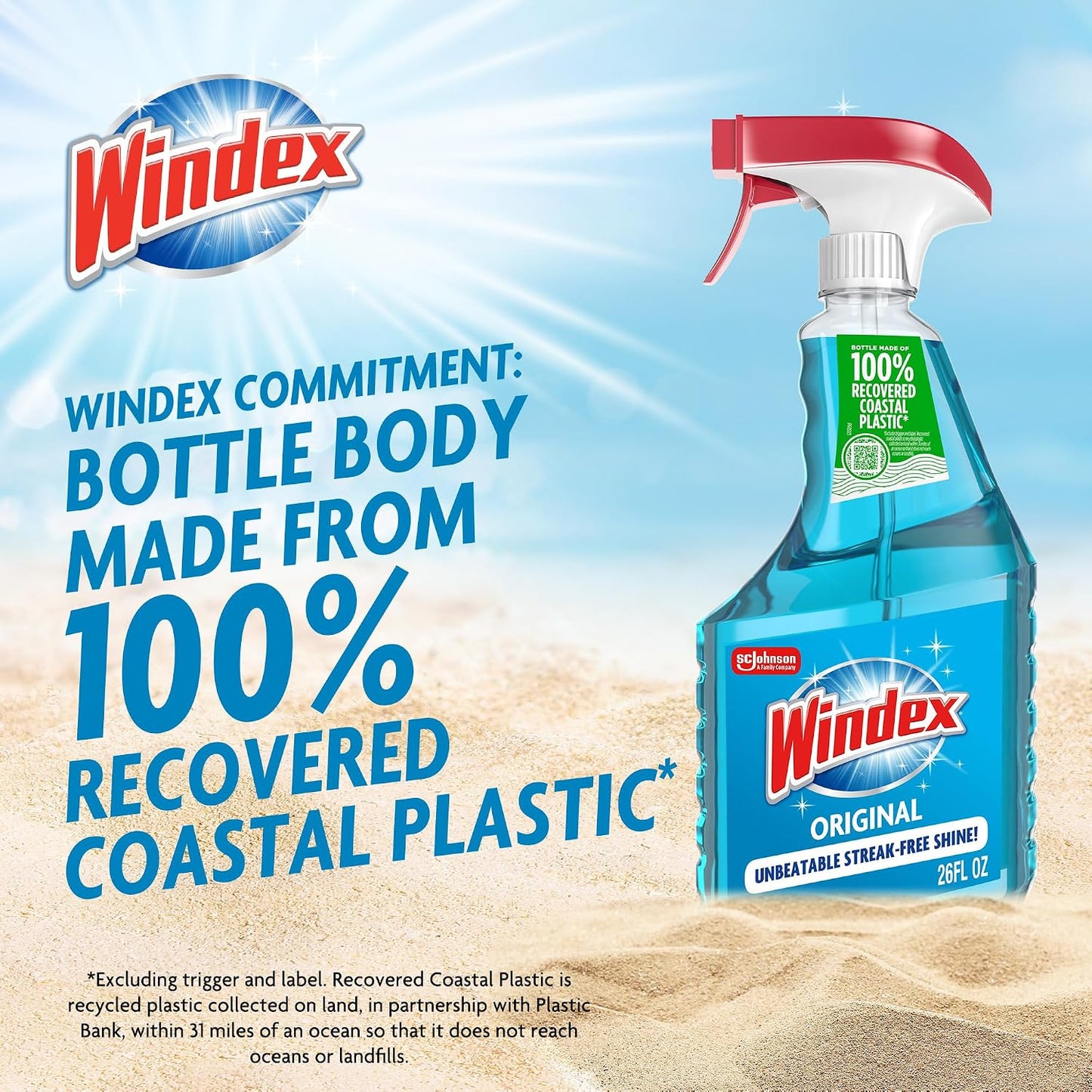 Windex 윈덱스 유리 세정제 스프레이 - 오리지널 - 680mL (23 fl oz) × 6개