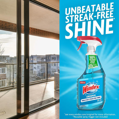 Windex 윈덱스 유리 세정제 리필 - 오리지널 - 2011mL (68 fl oz)