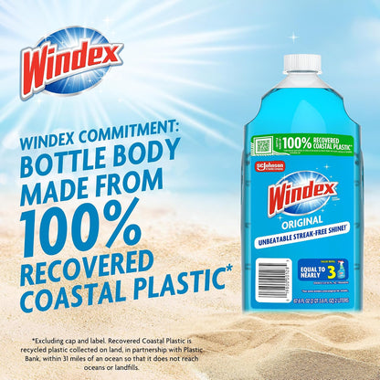 Windex 윈덱스 유리 세정제 리필 - 오리지널 - 2011mL (68 fl oz)