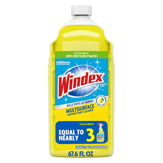 Windex 윈덱스 다목적 클리너 리필 - 시트러스 - 1999mL (67.6 fl oz)