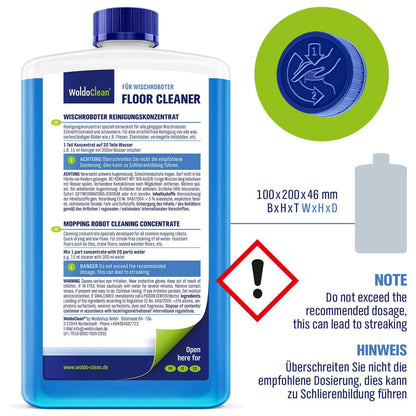 WoldoClean 월도클린 로봇 물걸레 전용 세정액 - 739mL (25 fl oz)