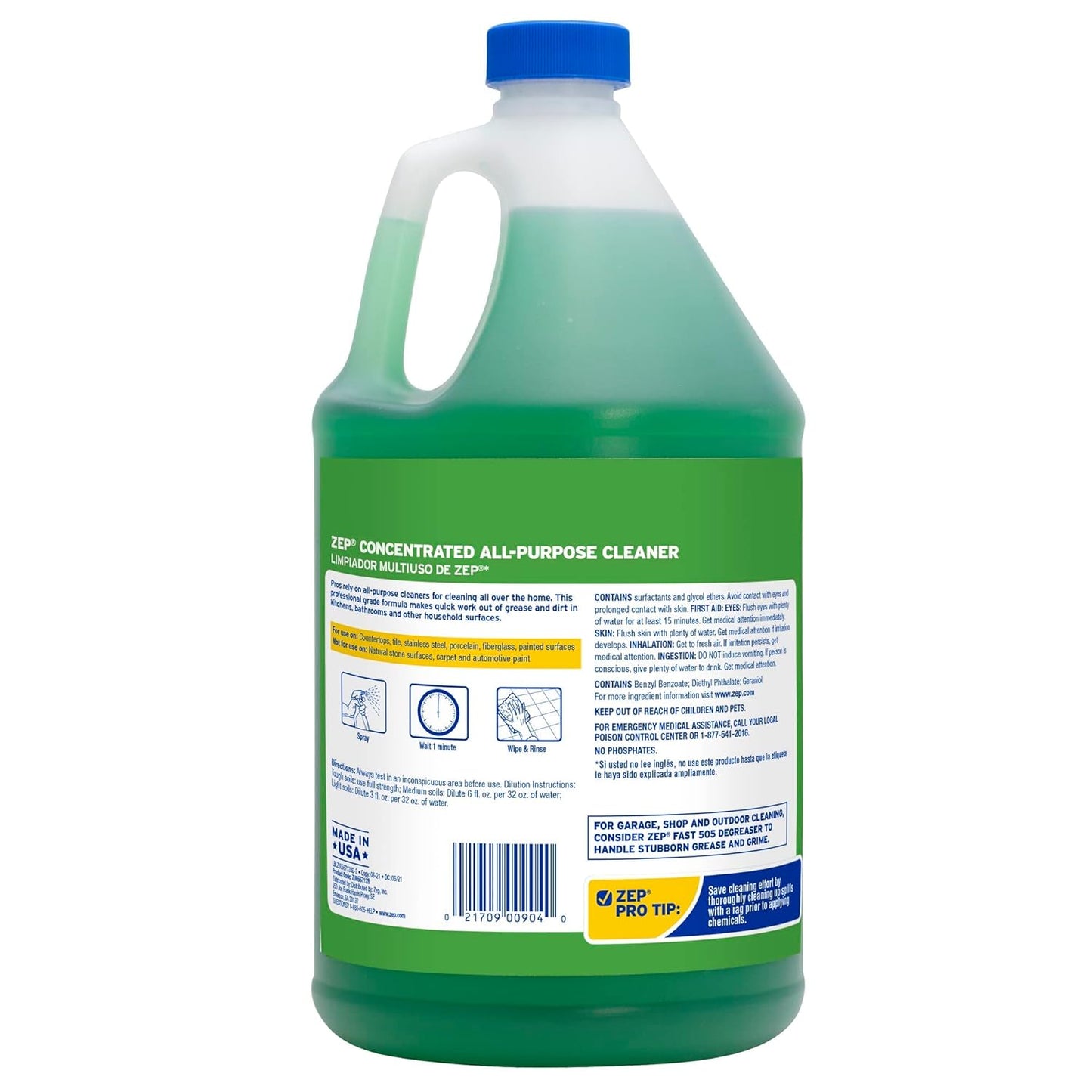 Zep 젭 다목적 세정제·디그리서 - 3785mL (128 fl oz)